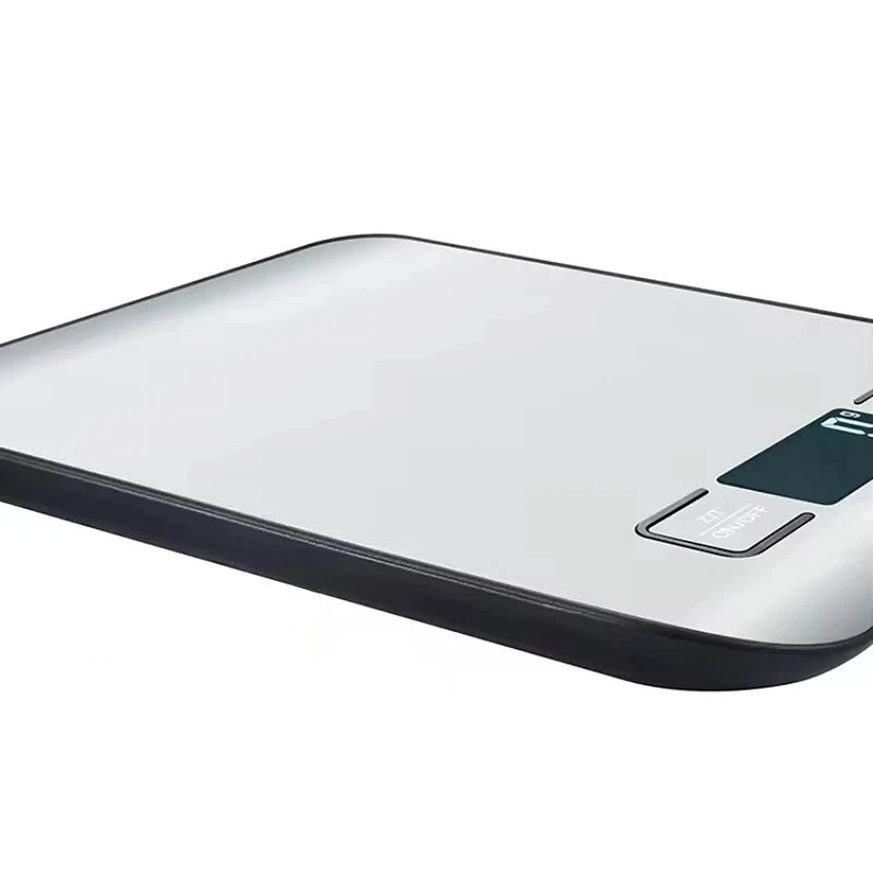 Balança de Cozinha Digital 5kg 1g com Visor LED e Painel de Aço Inoxidável