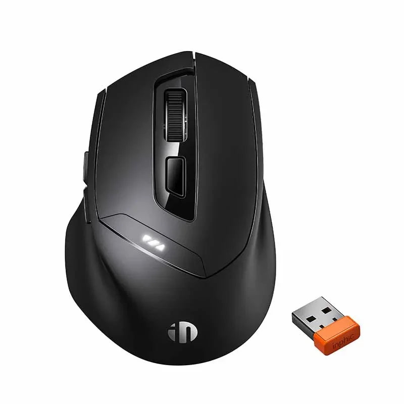 Rato Sem Fio INPHIC DR01 Bluetooth Recarregável Ergonômico com Três Modos