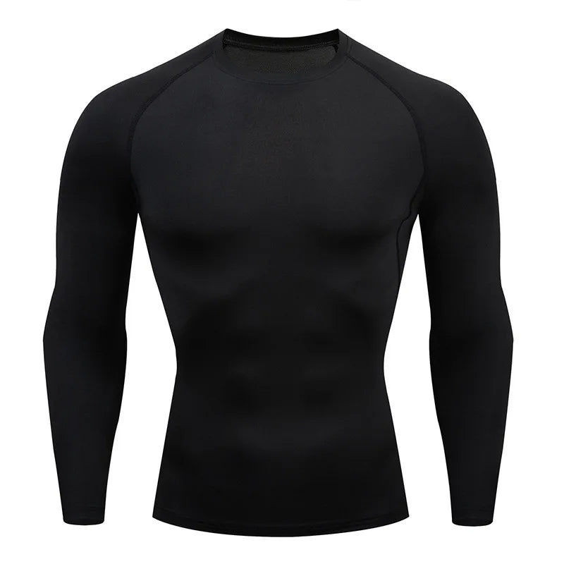 Camiseta Masculina de Compressão Bat Man Treino ao Ar Livre Corrida e Academia