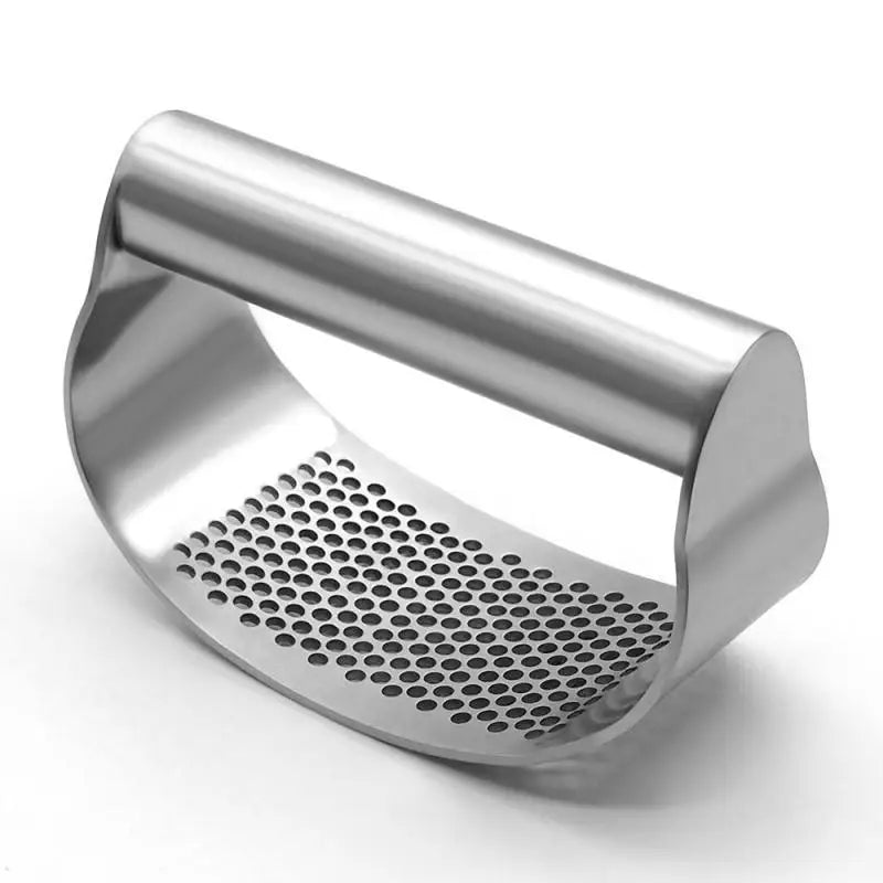 Picador Manual de Aço Inox Ideal para Alho Frutas e Legumes