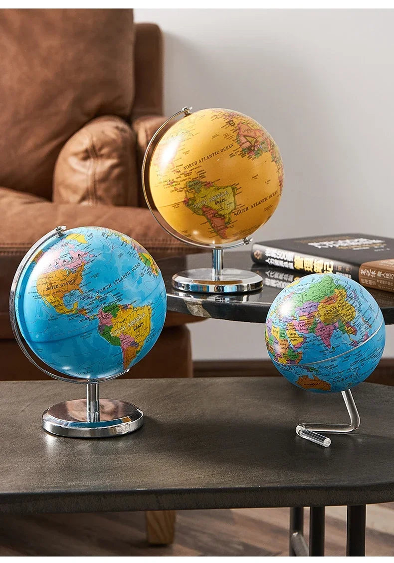 Globo Decorativo de Mesa com Design Elegante e Base em Metal para Ambientes Modernos