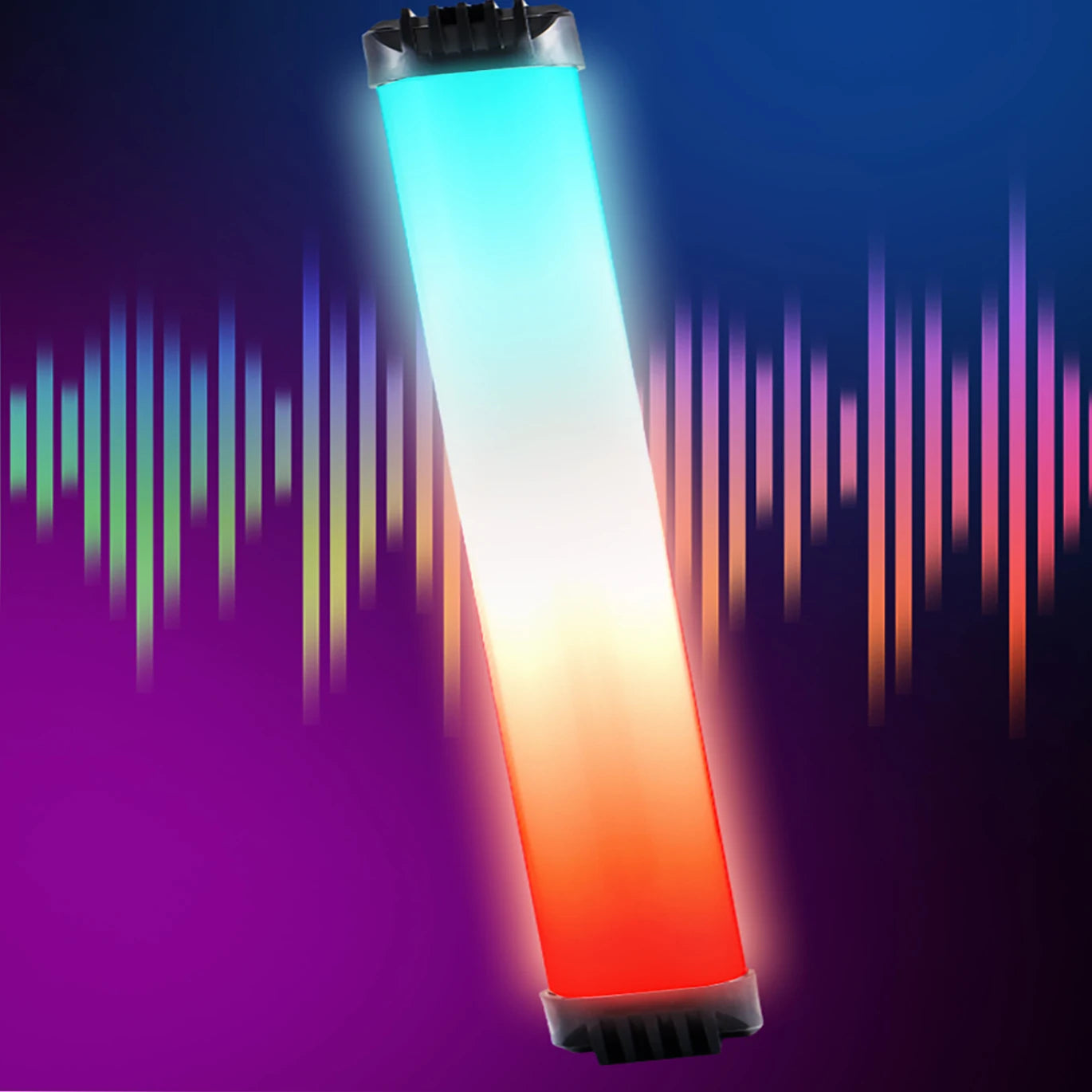 Bastão LED Recarregável 30cm MIAOTU RGB com Temperatura de Cor Ajustável para Estúdio e Gravações