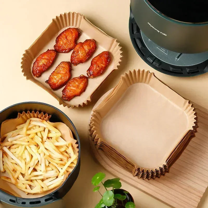 Tapete de Papel para Airfryer Forno e Churrasqueira Prático e Sem Sujeira