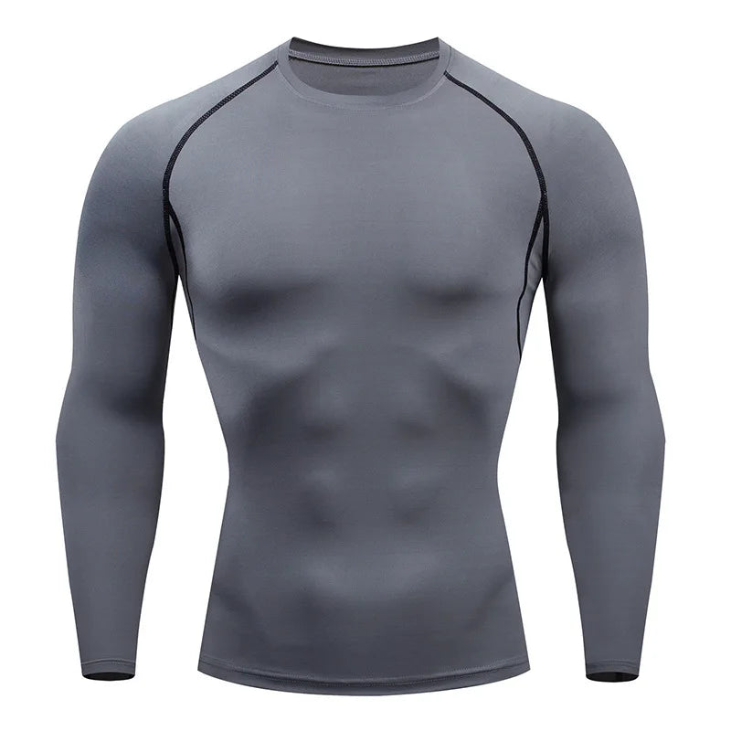 Camiseta Masculina de Compressão Bat Man Treino ao Ar Livre Corrida e Academia