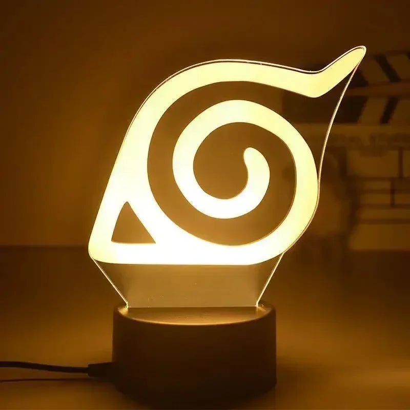 Luz Noturna Anime Naruto com Personagens Itachi Boruto Minato e Uzumaki