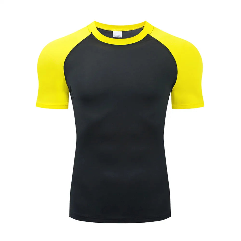 Camiseta Masculina de Compressão Bat Man Treino ao Ar Livre Corrida e Academia