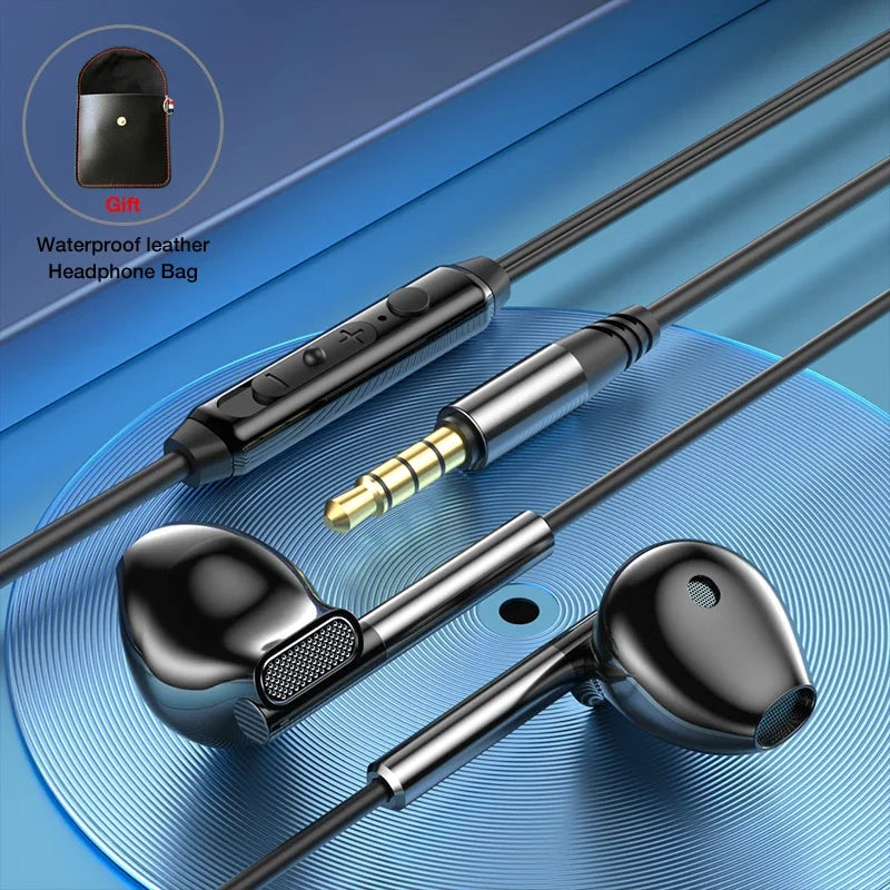 Fone de Ouvido com Fio EARDECO Hifi de Graves e Microfone Cancelamento de Ruído