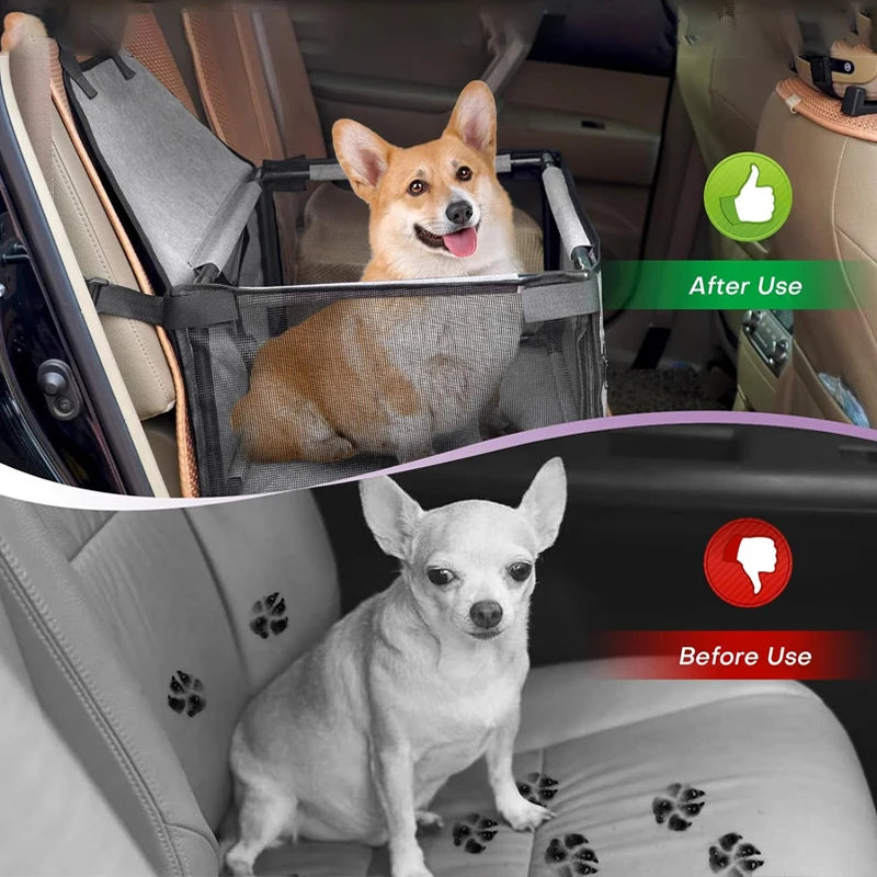 Capa de Assento de Carro Dobrável para Animais de Estimação Viagem Confortável