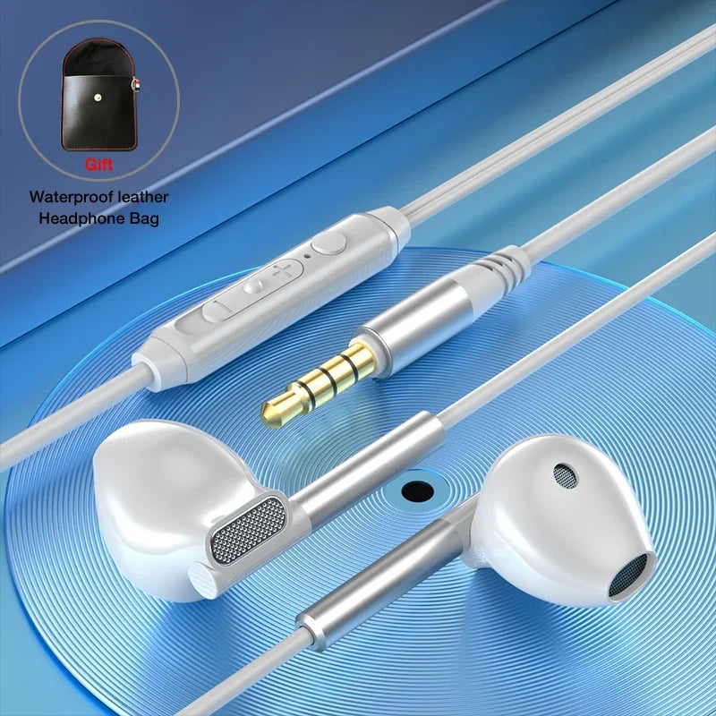 Fone de Ouvido com Fio EARDECO Hifi de Graves e Microfone Cancelamento de Ruído