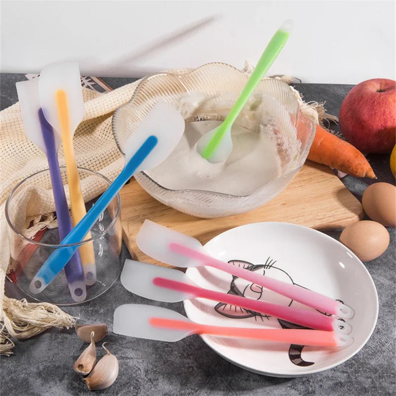 Espátula de Cozinha Integrada em Silicone Alta Temperatura Ideal para Confeitaria