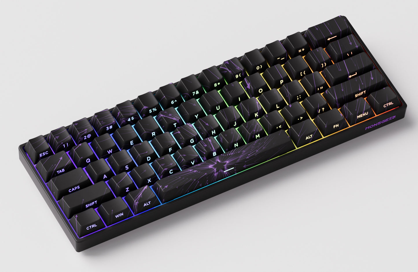 Akko MonsGeek FUN60 Teclado Gamer 60 Porcento Interruptor Magnético Gatilho 0.01mm