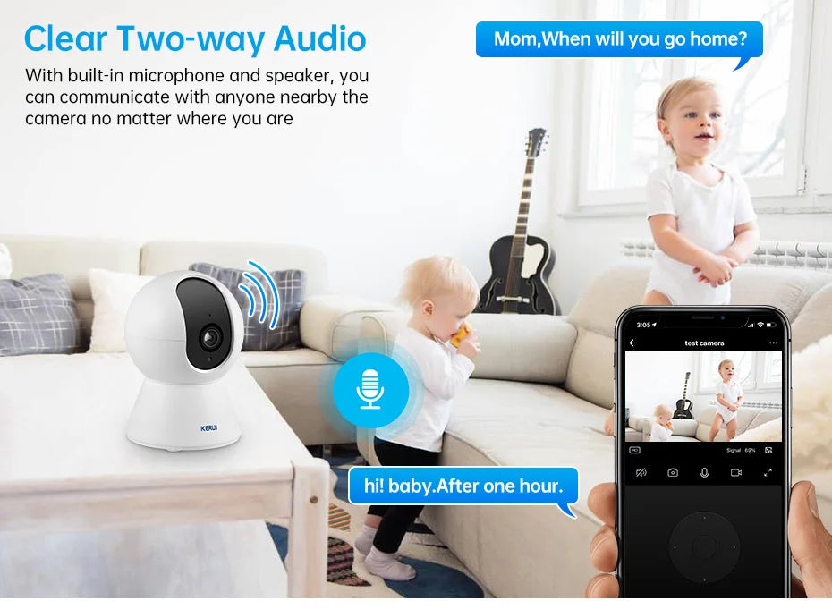 Câmera de Segurança WiFi Tuya 5MP 8MP 4K com Função de Rastreamento Automático