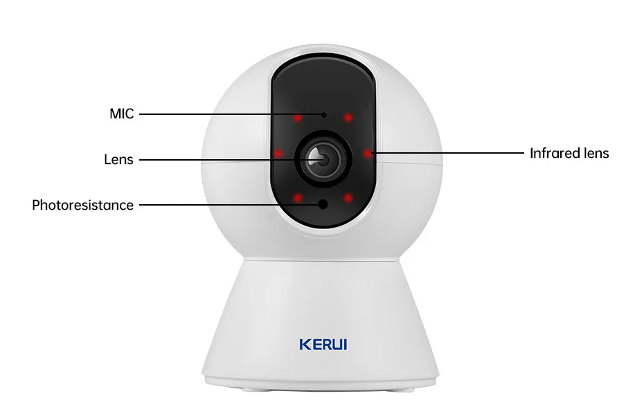 Câmera de Segurança WiFi Tuya 5MP 8MP 4K com Função de Rastreamento Automático
