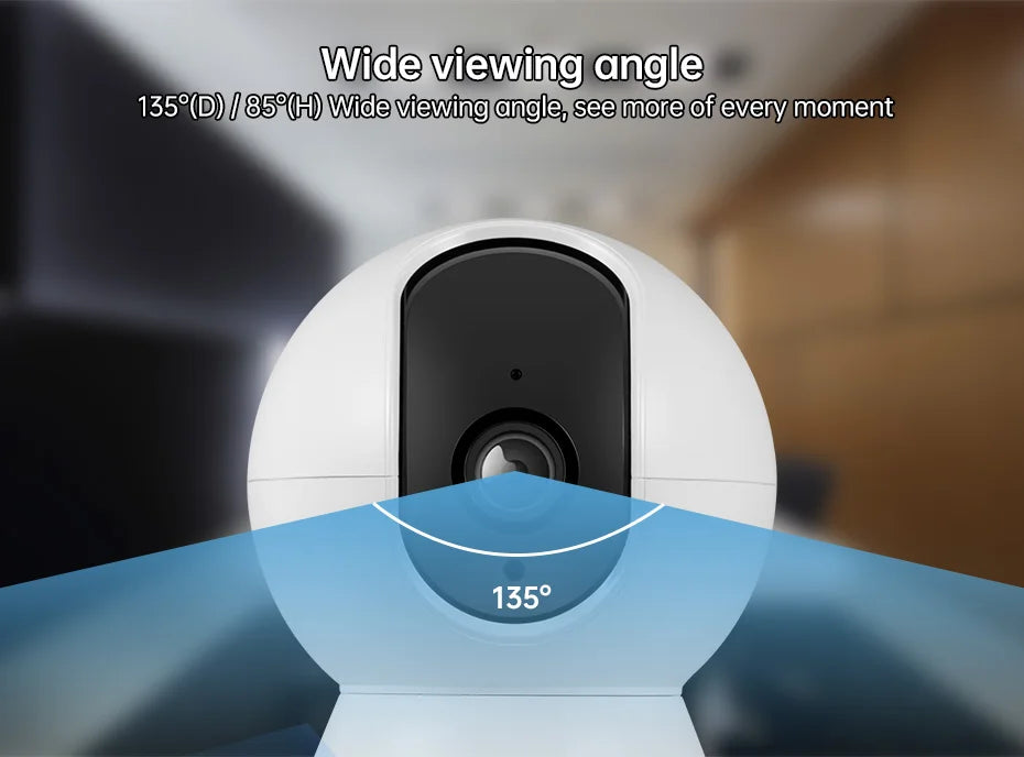 Câmera de Segurança WiFi Tuya 5MP 8MP 4K com Função de Rastreamento Automático