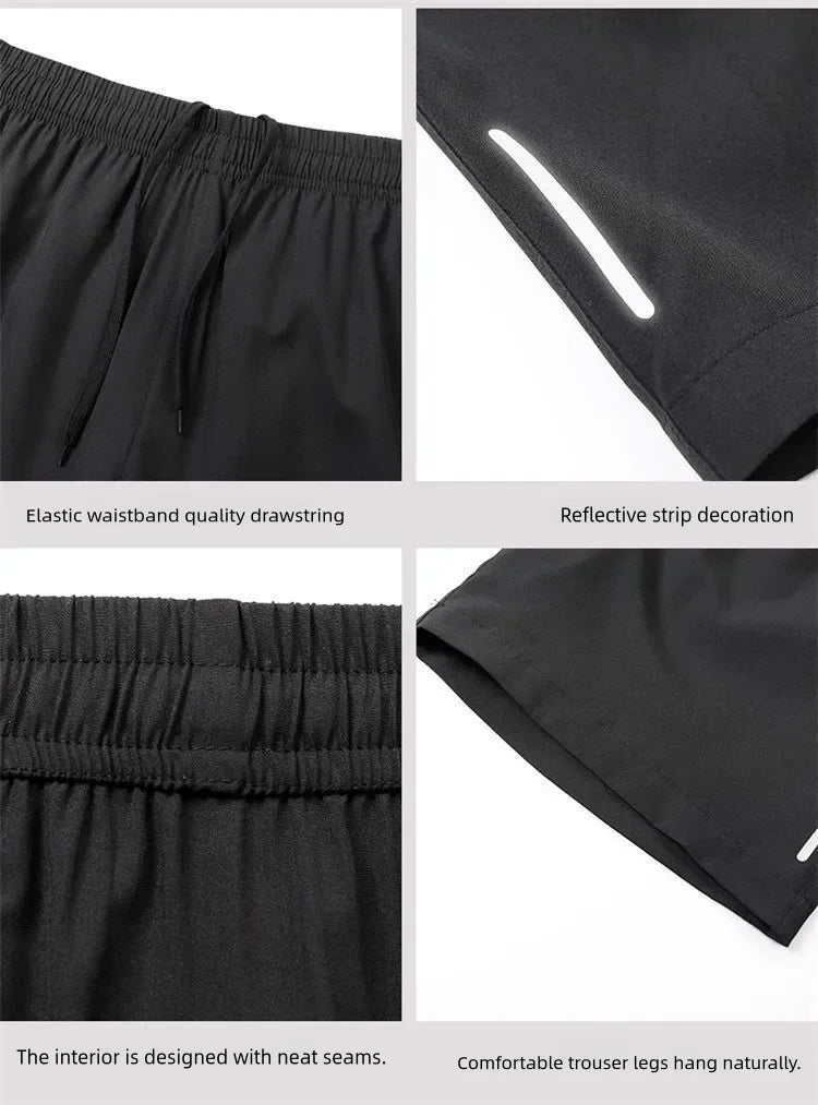 Short Masculino Esportivo Ice Silk Confortável Fresco Ideal para Praia, Treino e Dia a Dia