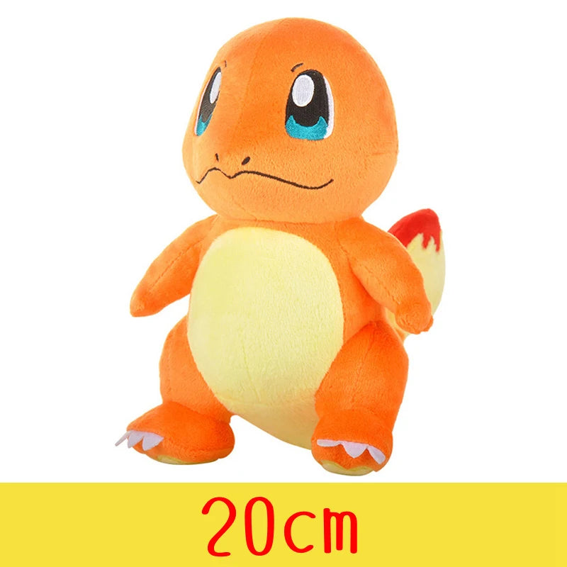 Pelúcia Pokémon de Alta Qualidade com Etiqueta Pikachu Charmander Squirtle Bulbasaur
