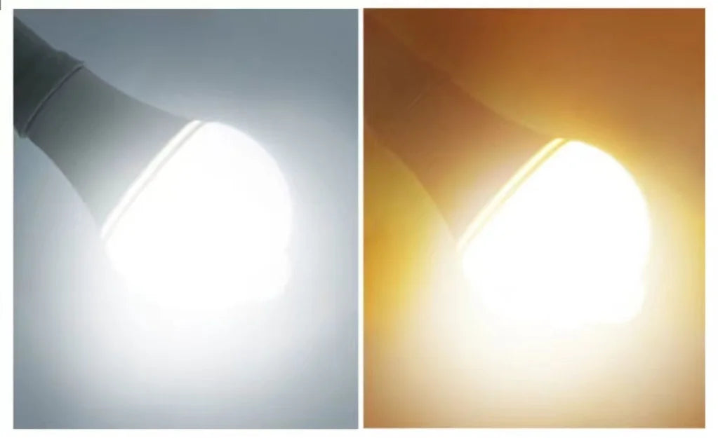 Lâmpada LED E27 com Sensor PIR 9W 12W 18W 20W Iluminação Automática para Estacionamento, varanda e outros ambientes.