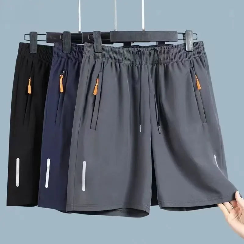 Short Masculino Esportivo Ice Silk Confortável Fresco Ideal para Praia, Treino e Dia a Dia