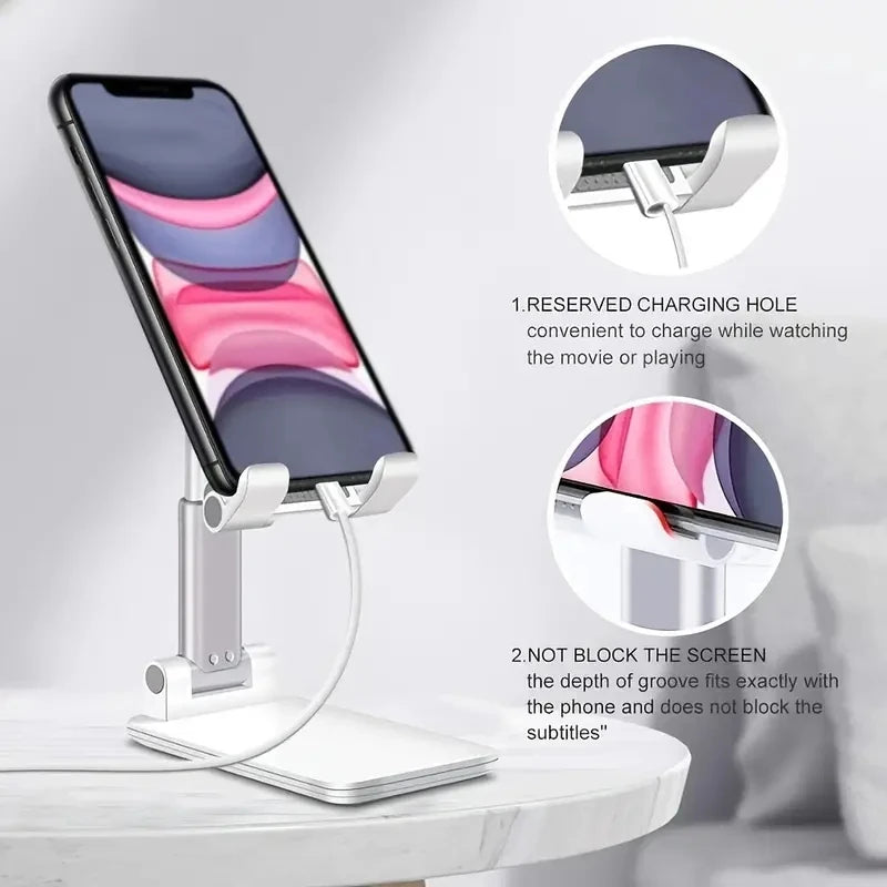 Suporte de mesa para celular, ajustável para iPhone, iPad, Xiaomi, tablet, mesa. Suporte universal para celular