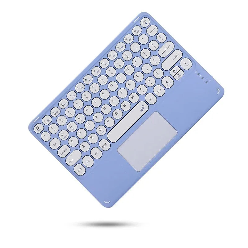 Teclado Recarregável Bluetooth 10 Polegadas Espanhol Inglês Para Tablet e Notebook