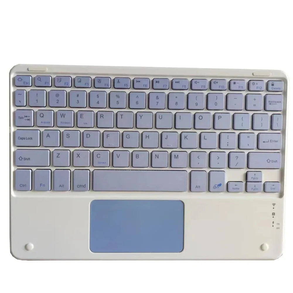 Teclado Recarregável Bluetooth 10 Polegadas Espanhol Inglês Para Tablet e Notebook