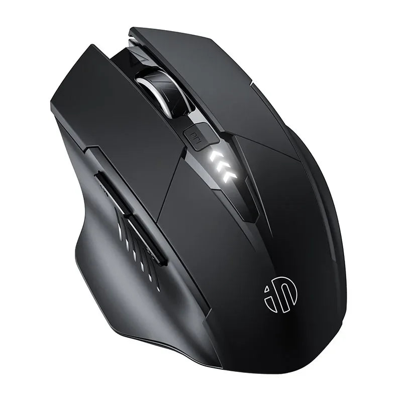 Mouse Sem Fio INPHIC F1 2.4G Recarregável 500mAh com Tela de Bateria e Design Ergonômico