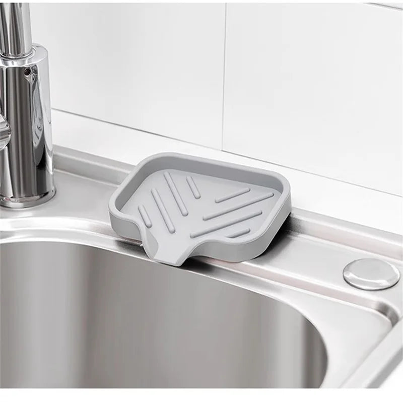 Bandeja de Silicone com Dreno para Organizar a Pia da Cozinha