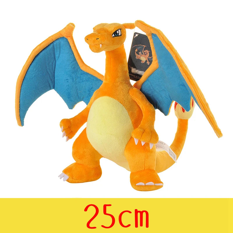 Pelúcia Pokémon de Alta Qualidade com Etiqueta Pikachu Charmander Squirtle Bulbasaur