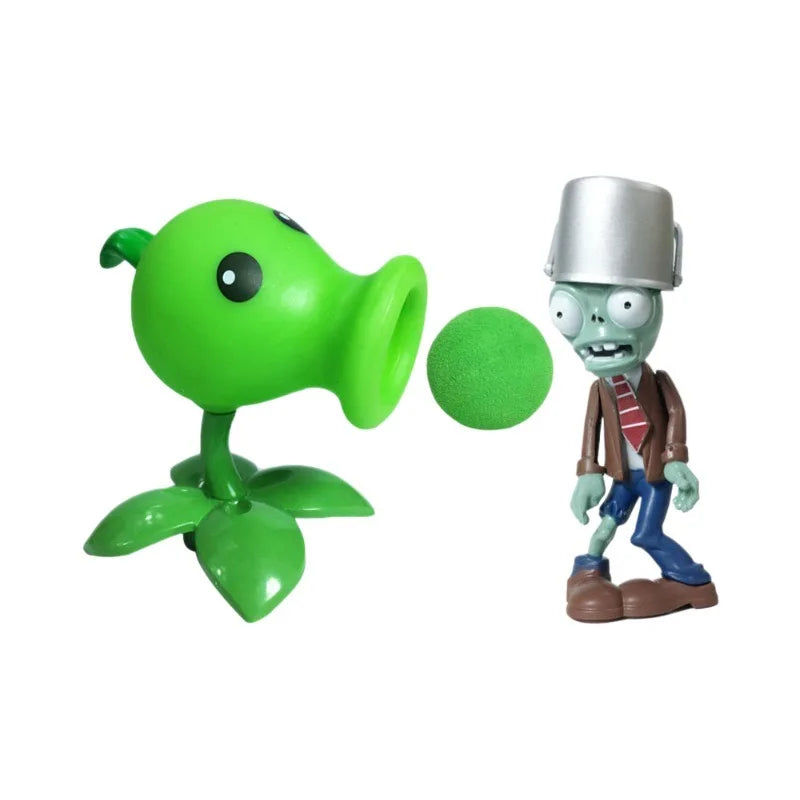 Bonecos Plants vs Zombies Dr Zomboss Yeti Peashooter Chomper e Girassol