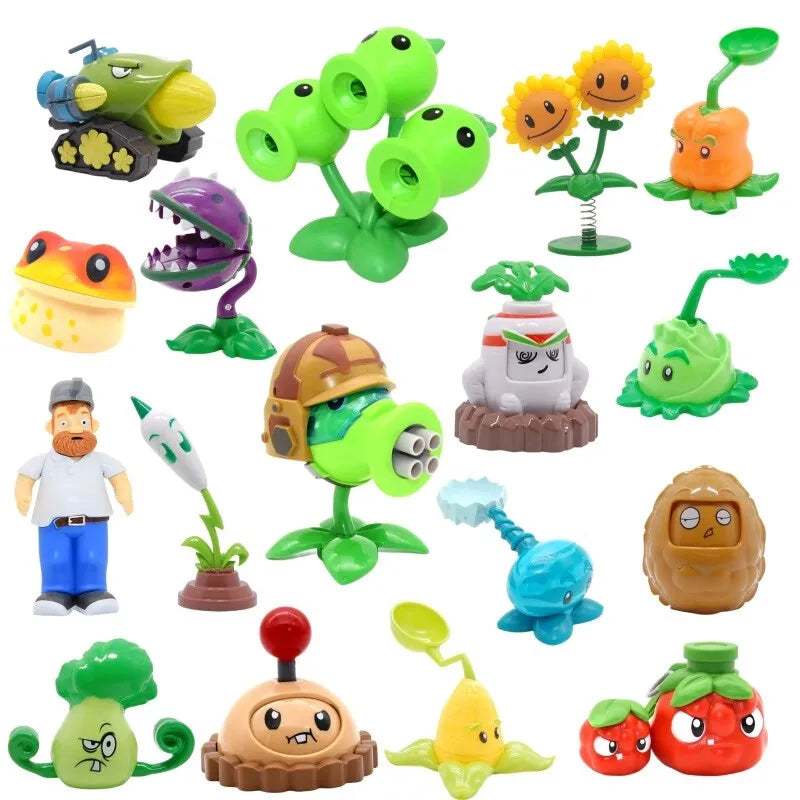 Brinquedos Plants vs Zombies com Bonecos de Ação Planta Robô Gigante e Zumbi