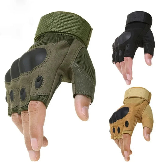 Luvas de Combate Meio Dedo e Inteiras Equipamento de Proteção para Airsoft e Esportes