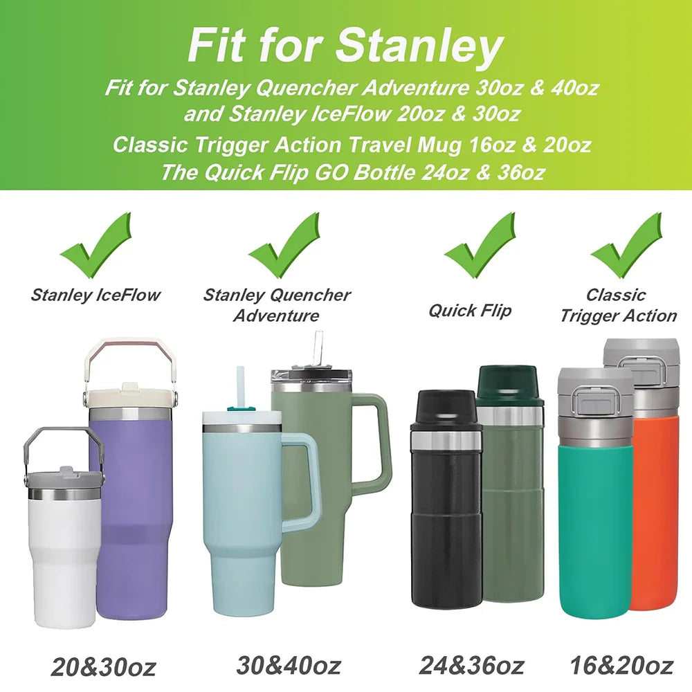 Capa de Silicone 40 oz com Alça para Copo Stanley Quencher e IceFlow