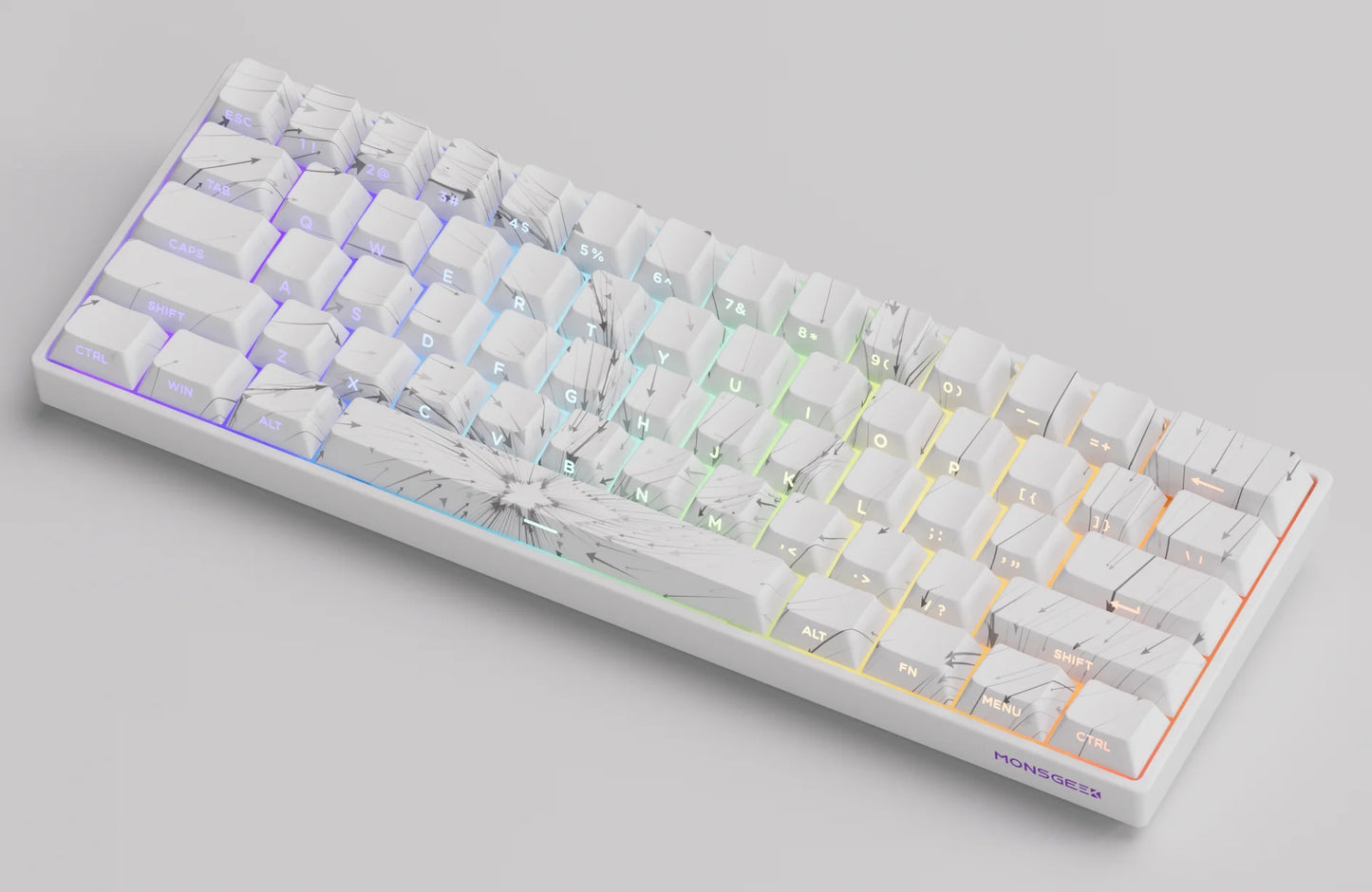 Akko MonsGeek FUN60 Teclado Gamer 60 Porcento Interruptor Magnético Gatilho 0.01mm