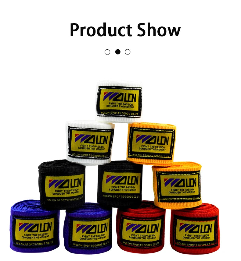 2 Peças Bandagem de Algodão para Boxe e outas lutas 1.5 a 5m Proteção para Mãos e Punhos