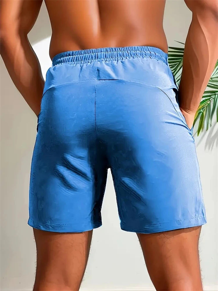 Shorts Masculinos UETEEY Fitness Esporte Academia Secagem Rápida Leve e Confortável