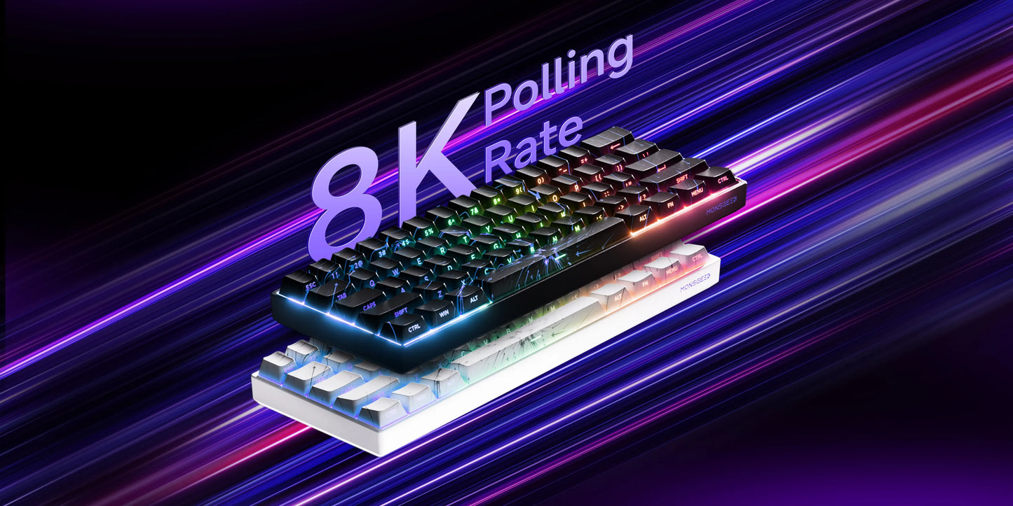 Akko MonsGeek FUN60 Teclado Gamer 60 Porcento Interruptor Magnético Gatilho 0.01mm