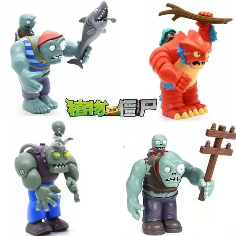 Brinquedos Plants vs Zombies com Bonecos de Ação Planta Robô Gigante e Zumbi