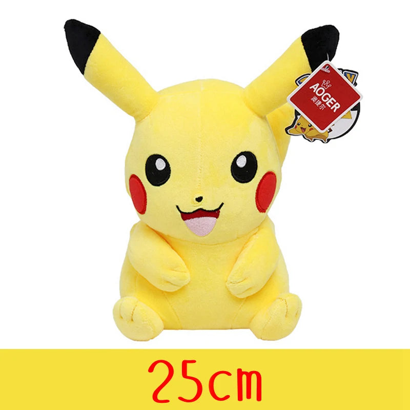 Pelúcia Pokémon de Alta Qualidade com Etiqueta Pikachu Charmander Squirtle Bulbasaur