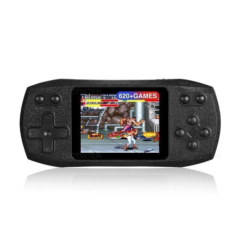 Mini Console Portátil Retrô 620 Jogos Clássicos com Tela 2.4 Polegadas e Saída AV