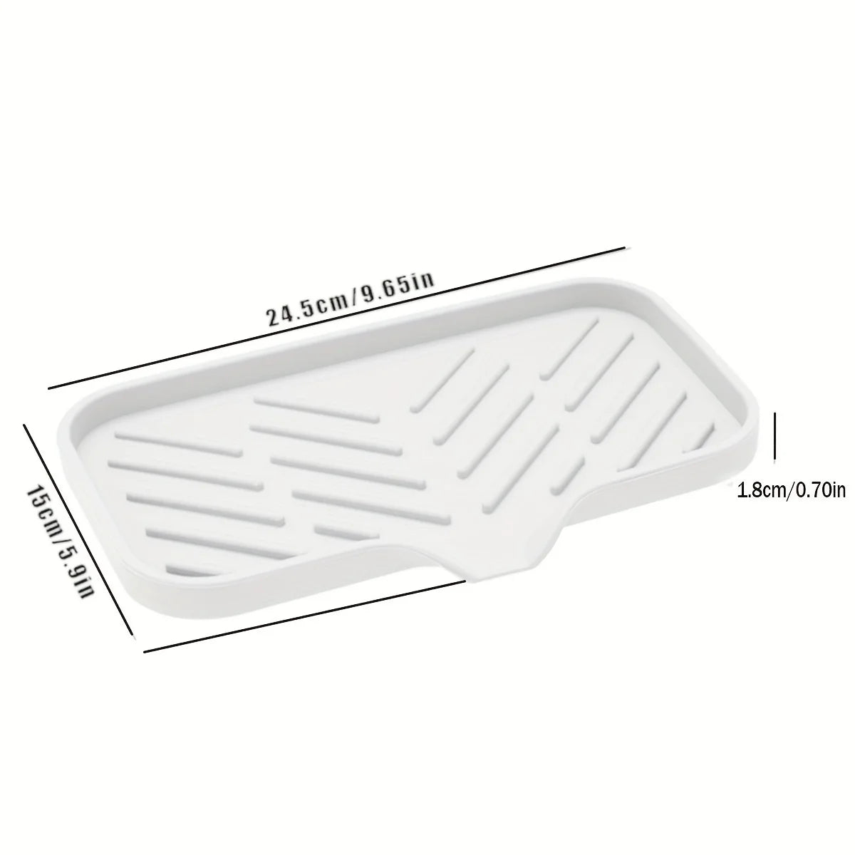 Bandeja de Silicone com Dreno para Organizar a Pia da Cozinha
