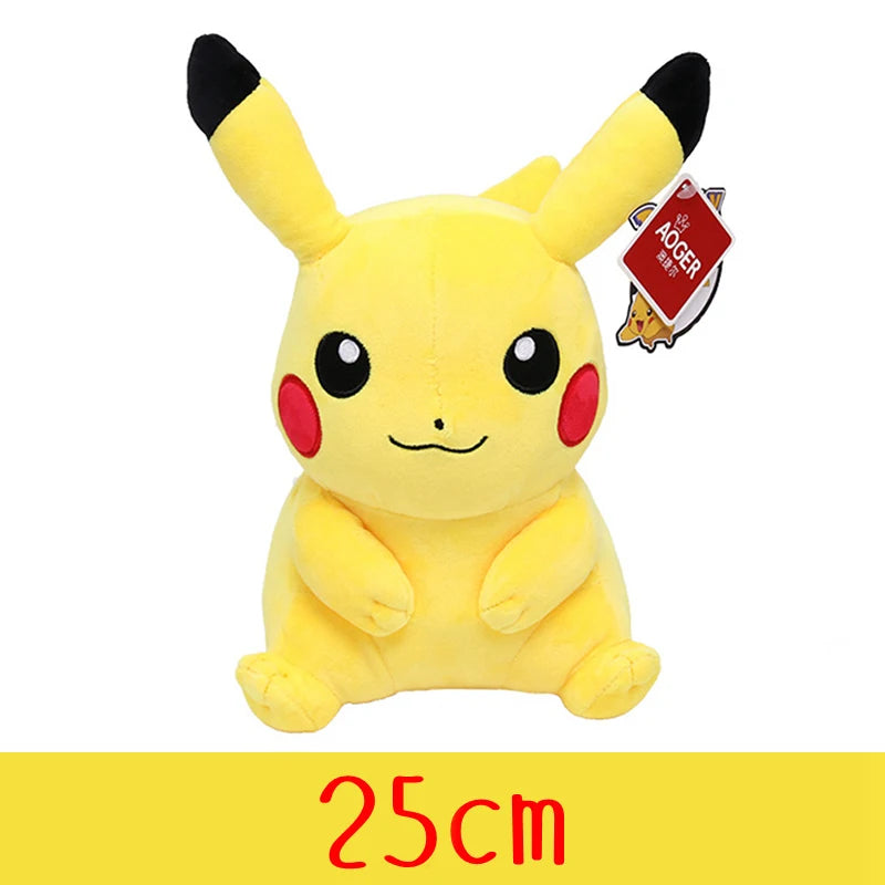 Pelúcia Pokémon de Alta Qualidade com Etiqueta Pikachu Charmander Squirtle Bulbasaur