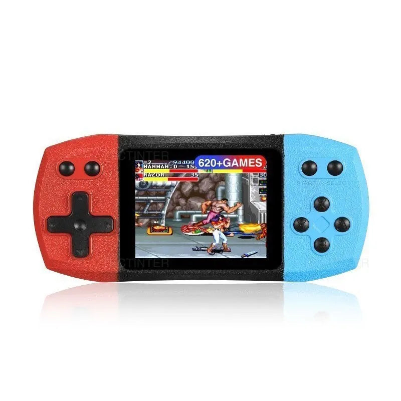 Mini Console Portátil Retrô 620 Jogos Clássicos com Tela 2.4 Polegadas e Saída AV