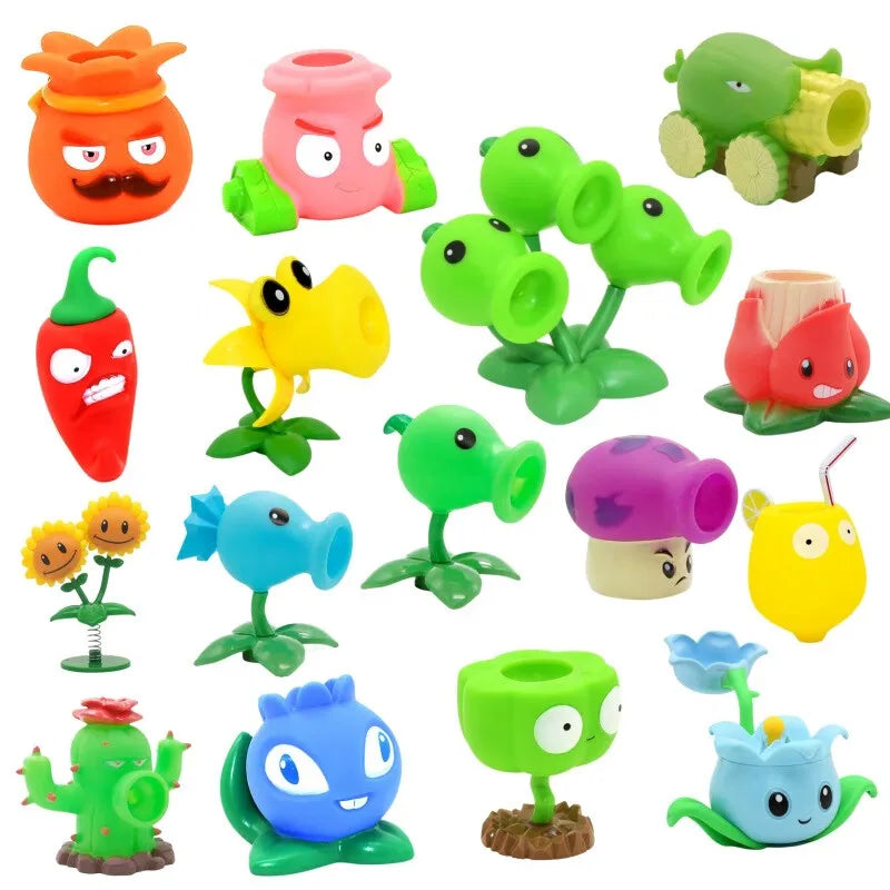 Brinquedos Plants vs Zombies com Bonecos de Ação Planta Robô Gigante e Zumbi