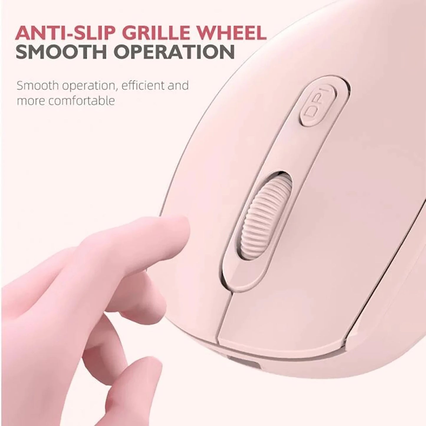 Mouse Ergonômico Sem Fio Silencioso Modo Duplo Recarregável para PC e Gaming