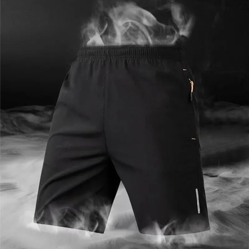 Short Masculino Esportivo Ice Silk Confortável Fresco Ideal para Praia, Treino e Dia a Dia