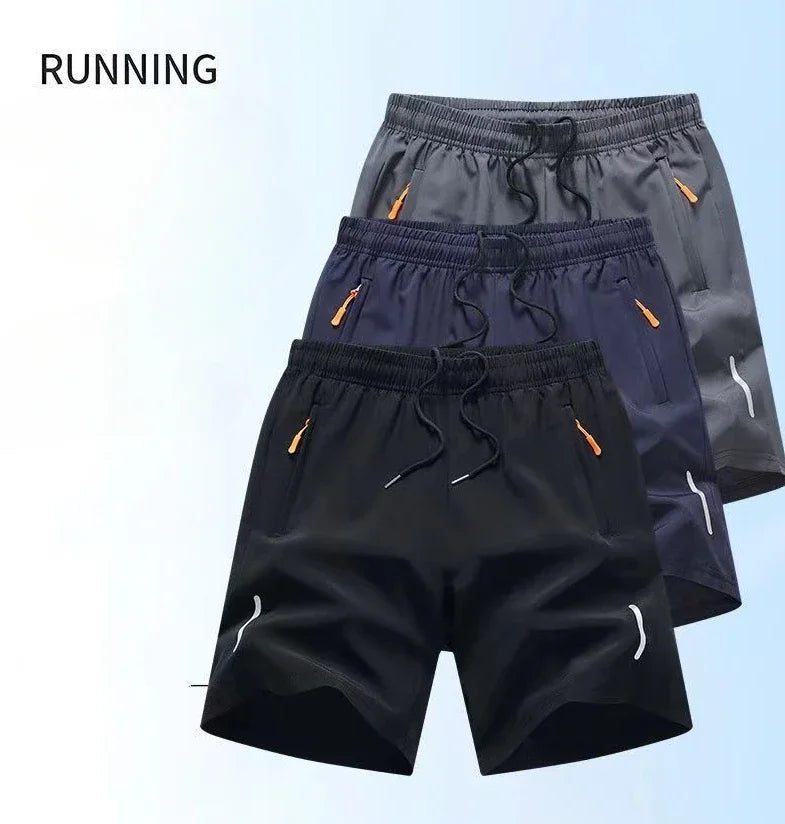 Short Masculino Esportivo Ice Silk Confortável Fresco Ideal para Praia, Treino e Dia a Dia
