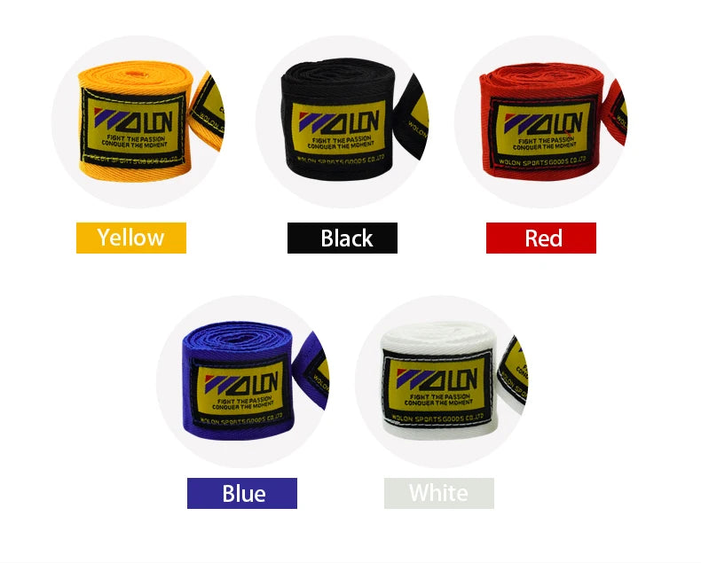 2 Peças Bandagem de Algodão para Boxe e outas lutas 1.5 a 5m Proteção para Mãos e Punhos