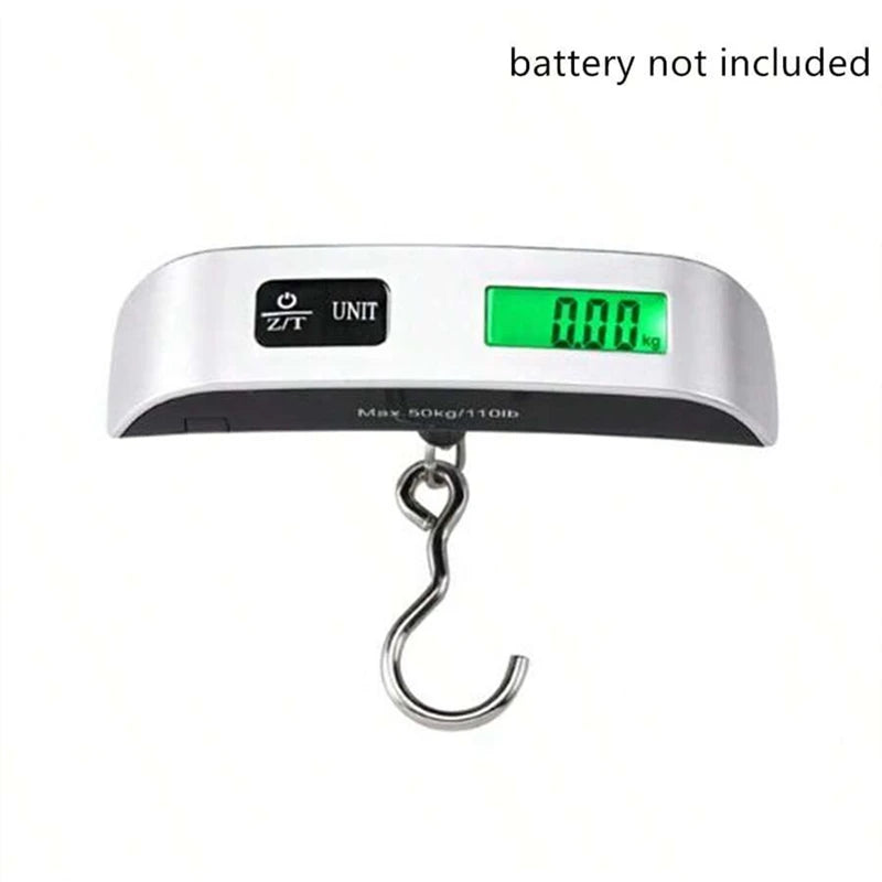 Balança digital portátil com tela LCD, 110 lb/50 kg, eletrônica. Nunca mais pague taxas por excesso de peso.