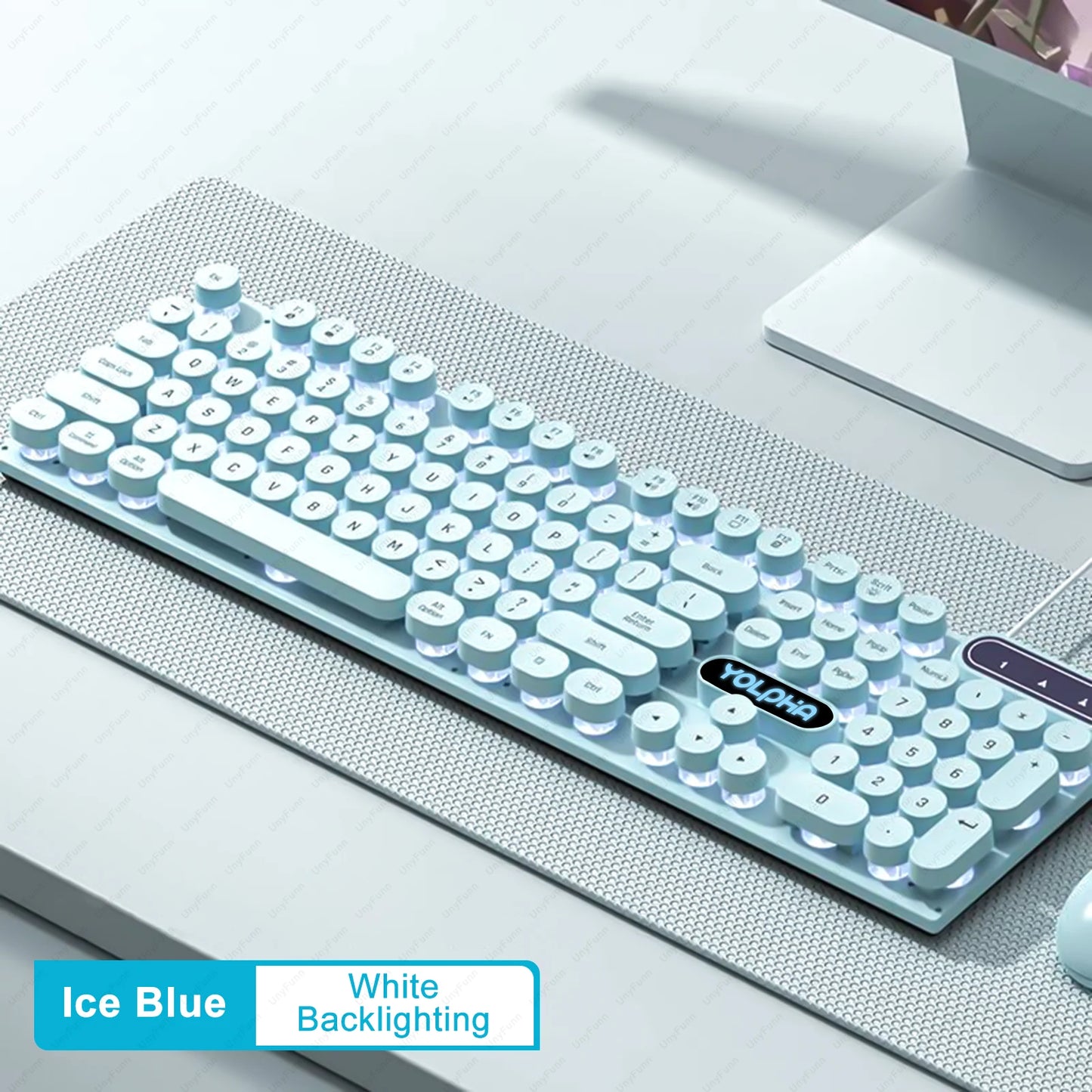 Teclado com Fio Iluminação RGB 104 Teclas Para Jogo Computador e Uso Diário