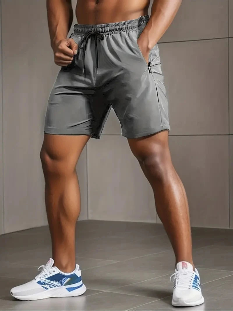 Shorts Masculinos UETEEY Fitness Esporte Academia Secagem Rápida Leve e Confortável